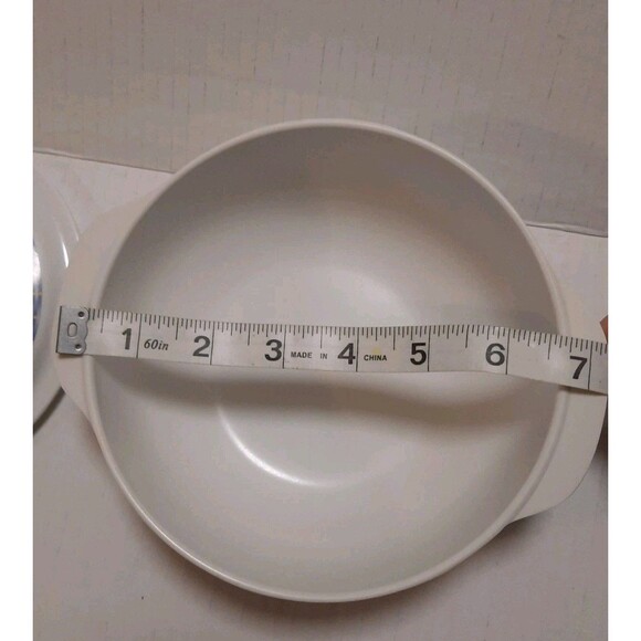 Hua Mei Melamine Covered Bowl 1-48 Grape Leaf Pattern Vtg Kitchen Retro Kitschy - Picture 6 of 6